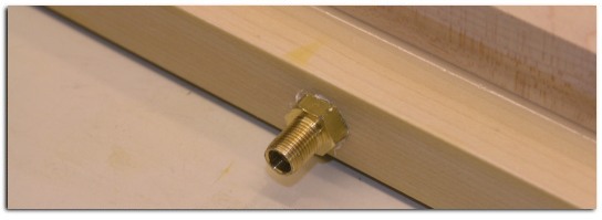Attach the Brass Fitting